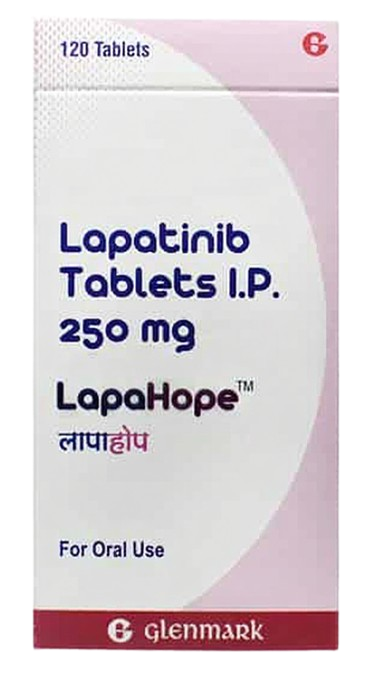 Lapahope 250mg Tablet 120's - Oncology Division Medicine by GLENMARK PHARMACEUTICALS PVT LTD