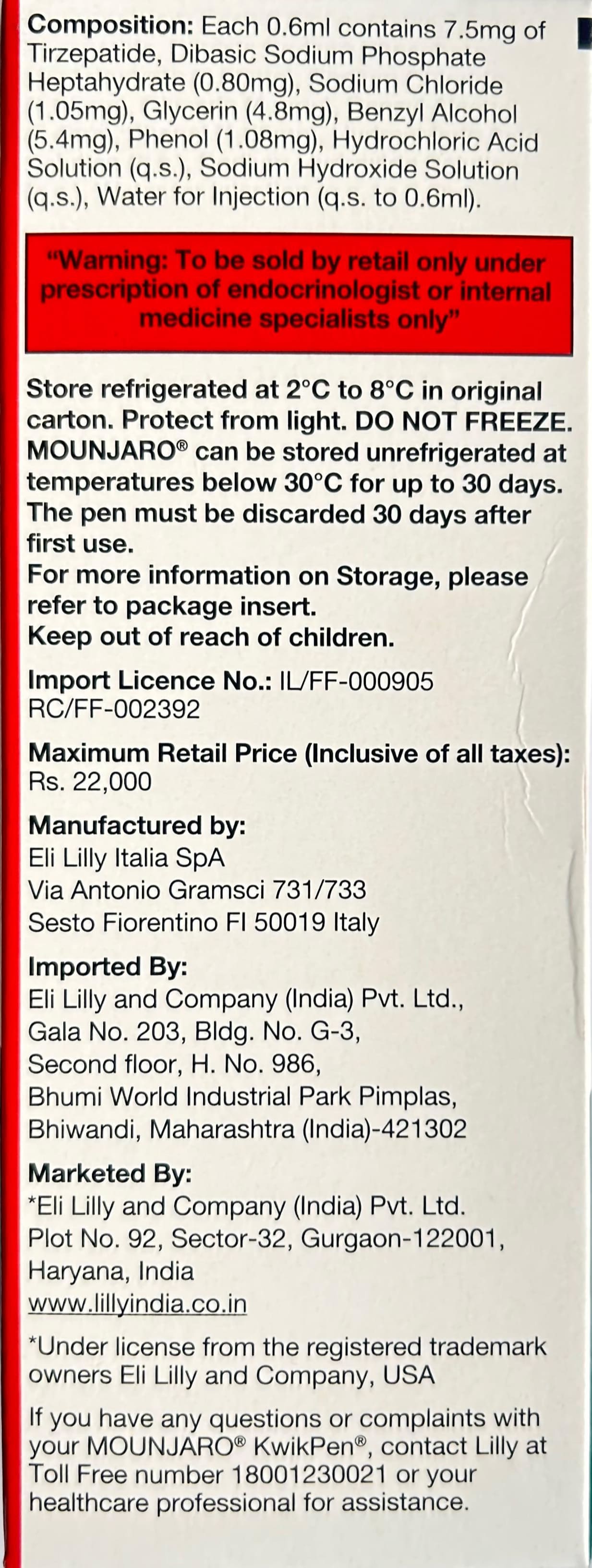 Mounjaro 7.5mg KwikPen