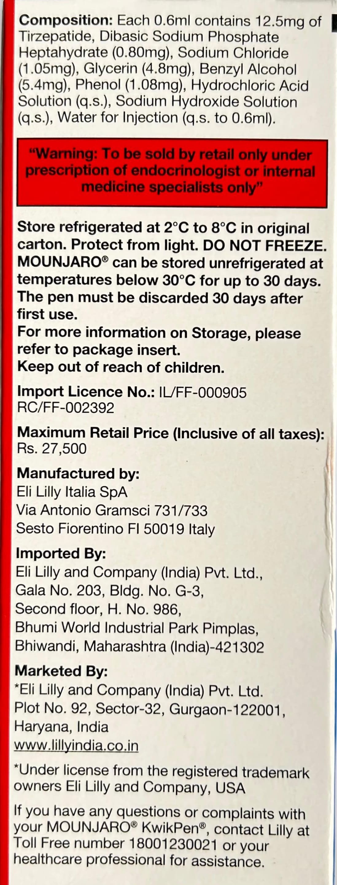 Mounjaro 12.5mg KwikPen