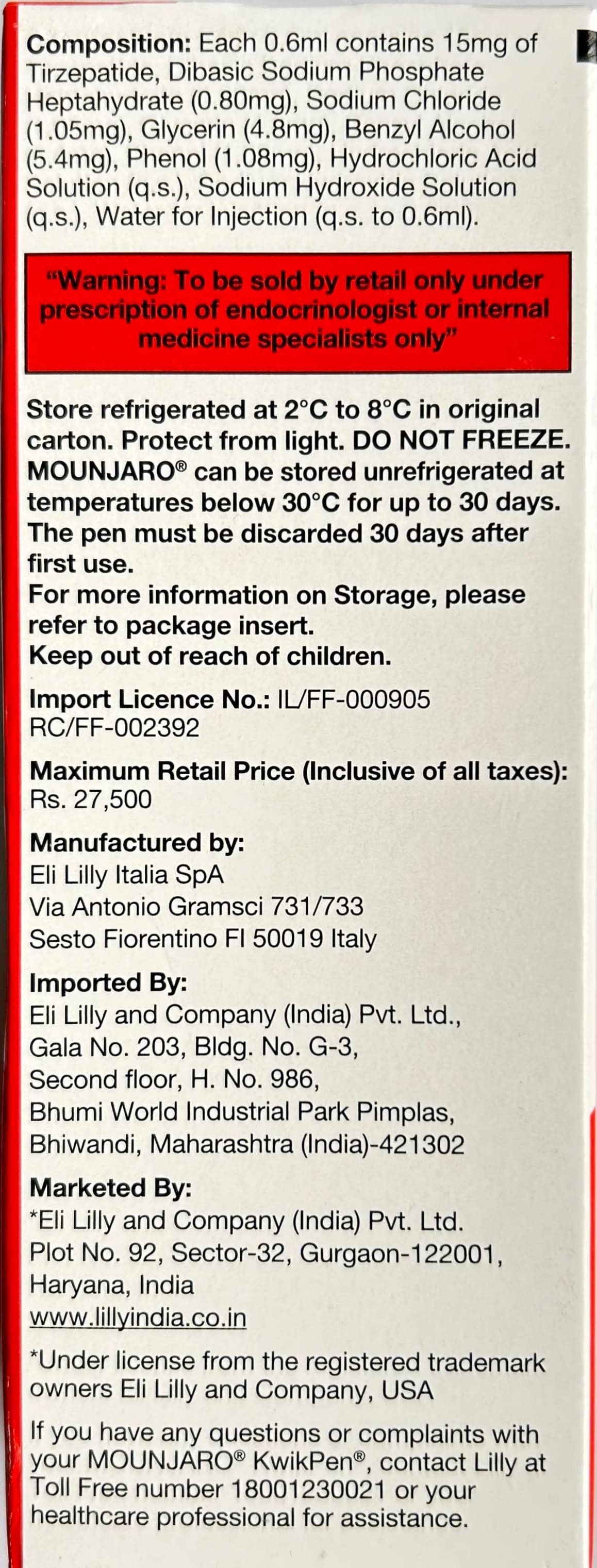 Mounjaro 15mg KwikPen