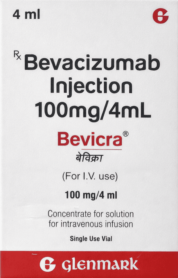 Bevicra 100mg Injection - Oncology Division Medicine by GLENMARK PHARMACEUTICALS PVT LTD