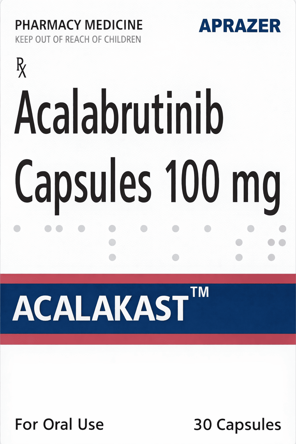 Acalakast 100mg Capsules - Alternative Medicine