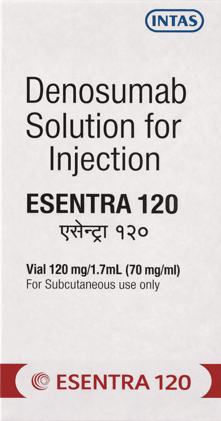 Esentra 120mg Injection - Rheumatology Division Medicine by Intas pharmaceutical pvt ltd