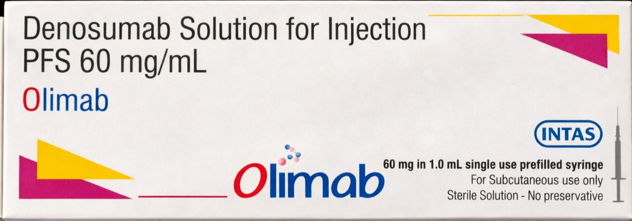 Olimab 60mg Injection - Rheumatology Division Medicine by Intas pharmaceutical pvt ltd