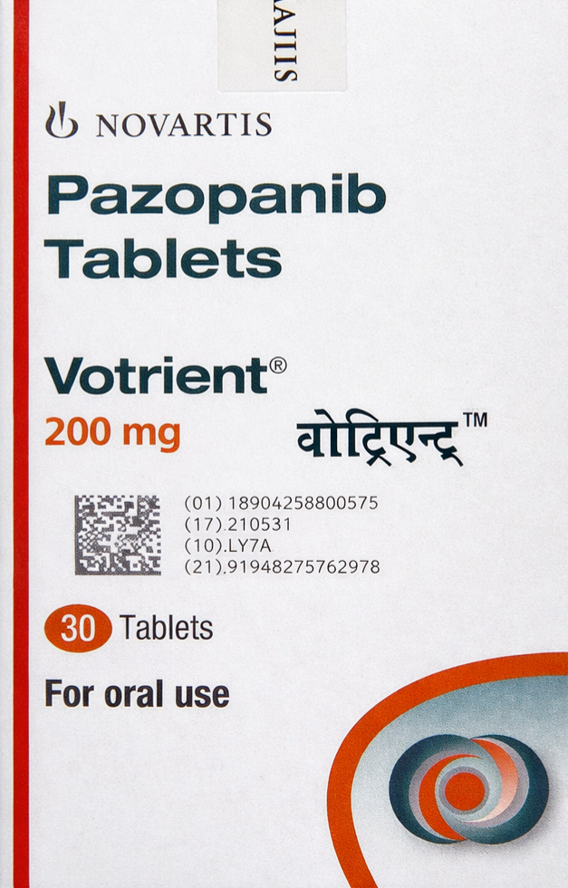 Votrient 200mg Tablet - Oncology Division Medicine by Novartis india ltd
