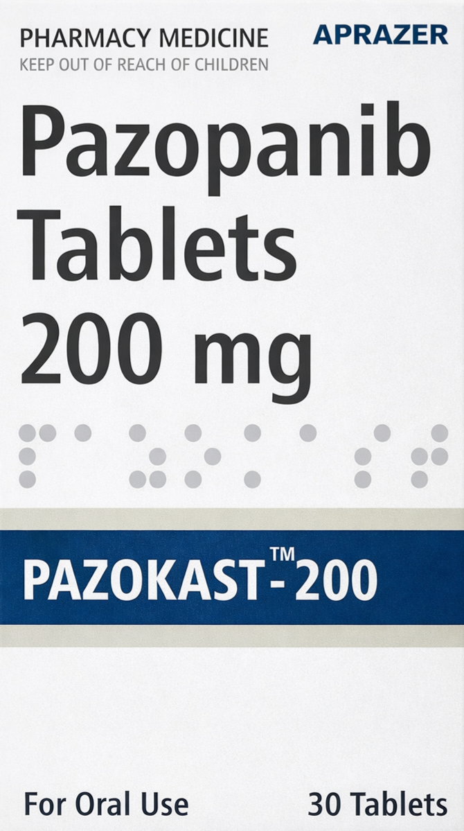 Pazokast 200mg Tablet - Oncology Division Medicine by Aprazer Healthcare Pvt Ltd
