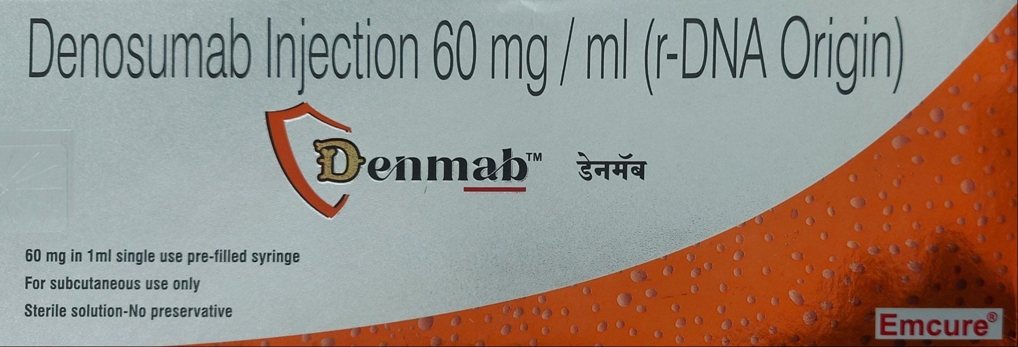 Denmab 60mg Injection - Rheumatology Division Medicine by emcure pharmaceuticals pvt ltd