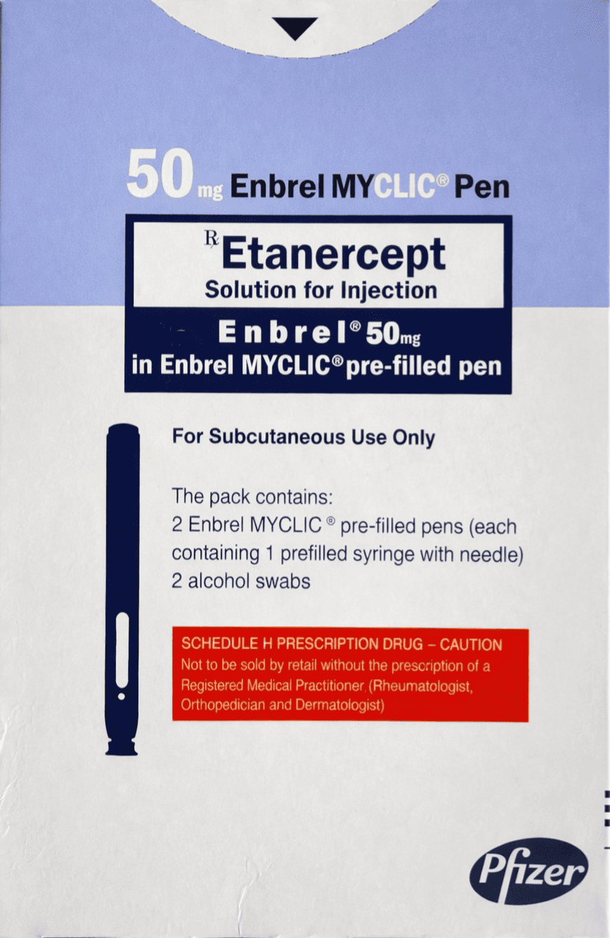 Enbrel 50mg Injection - Rheumatology Division Medicine by PFIZER LTD