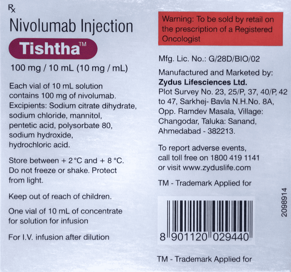 Tishtha 100mg Injection