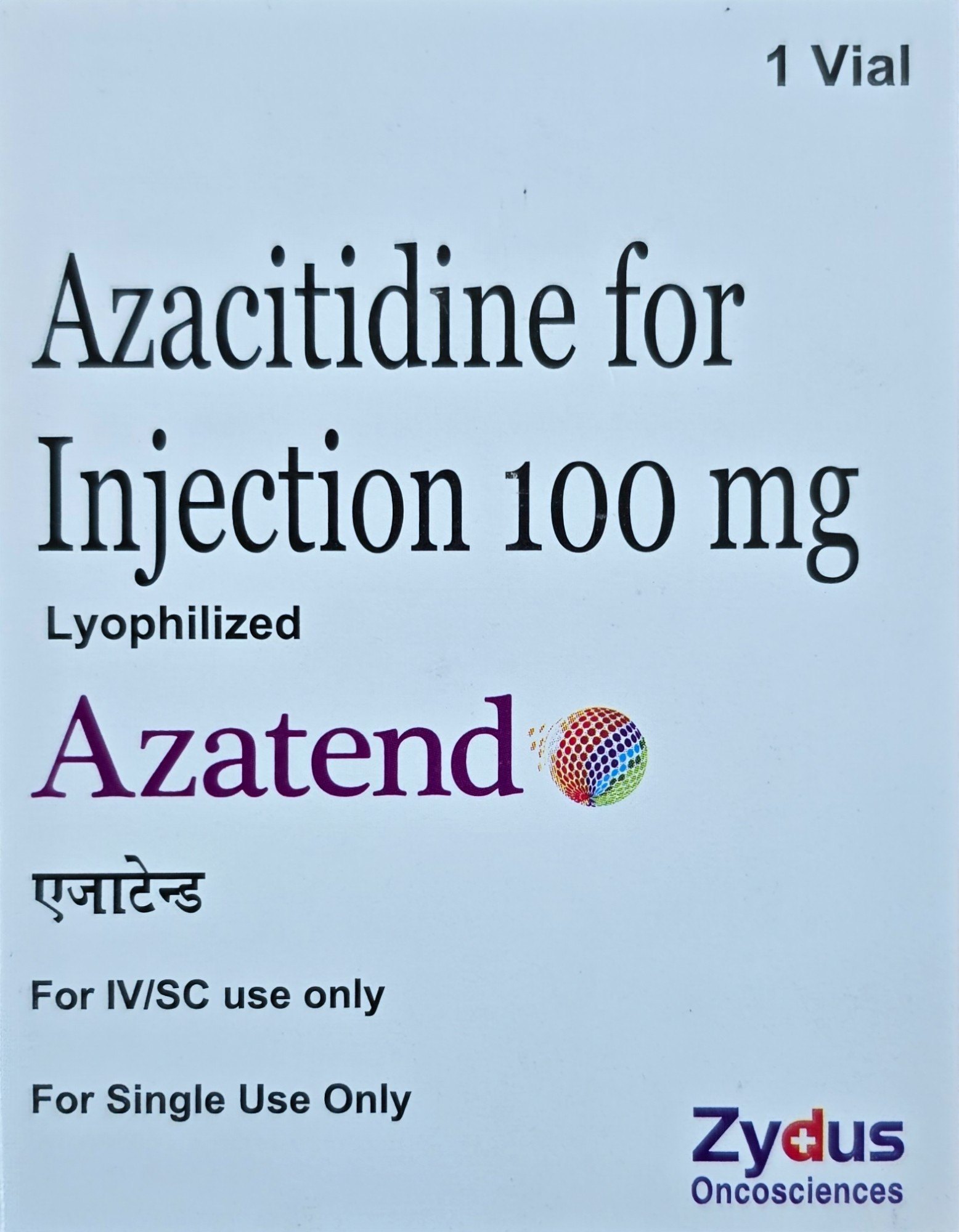 Azatend 100mg Injection - Oncology Division Medicine by Zydus Cadila