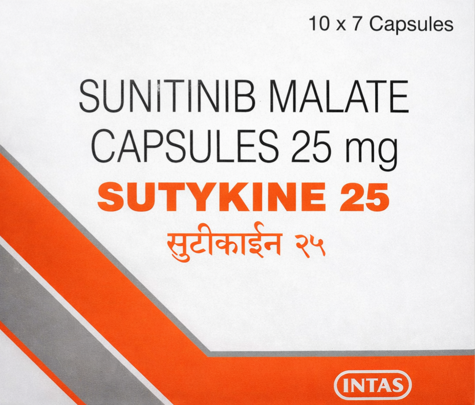 Sutykine 25mg Capsule - Oncology Division Medicine by Intas pharmaceutical pvt ltd