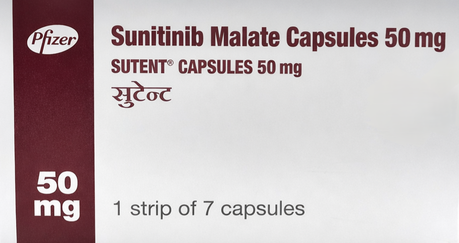 Sutent 50mg Capsule - Oncology Division Medicine by PFIZER LTD