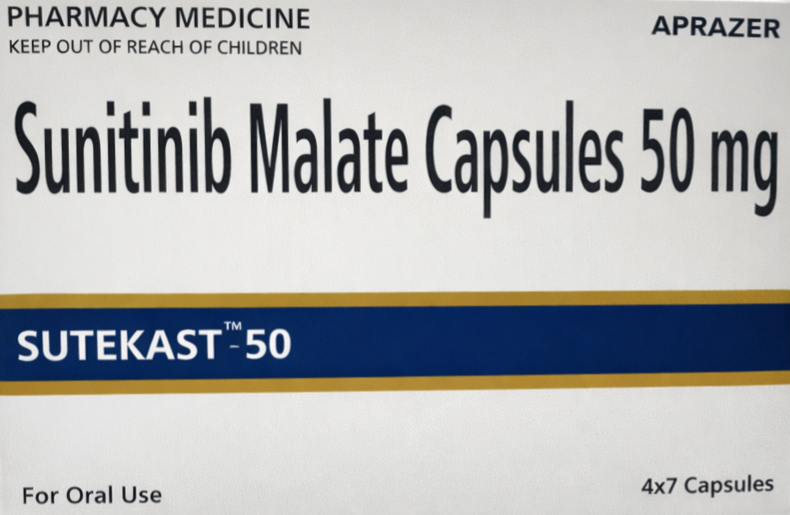 Sutekast 50mg Capsule - Oncology Division Medicine by Aprazer Healthcare Pvt Ltd
