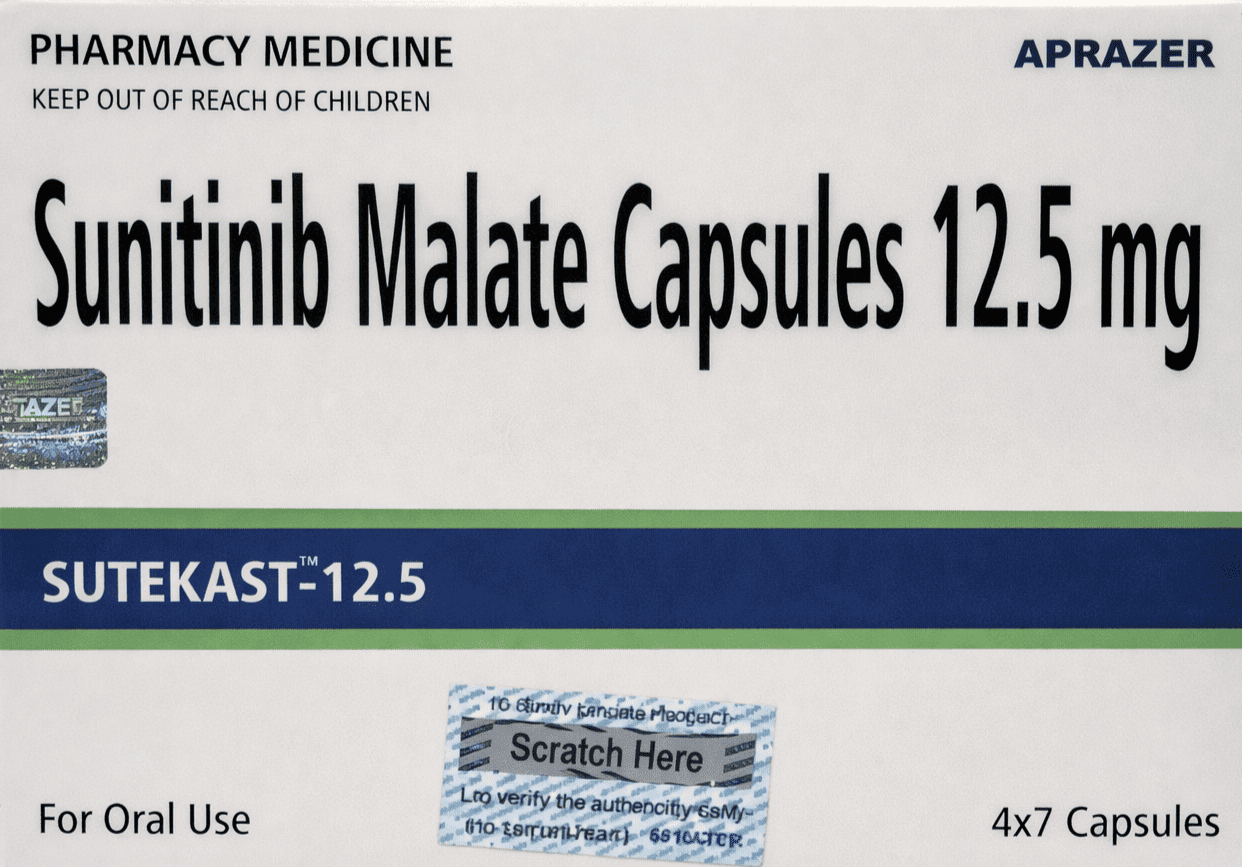 Sutekast 12.5mg Capsule - Oncology Division Medicine by Aprazer Healthcare Pvt Ltd