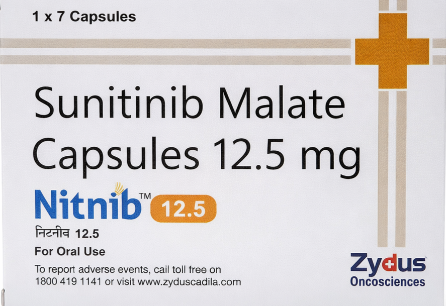 Nitnib 12.5mg Capsule - Oncology Division Medicine by Zydus Cadila