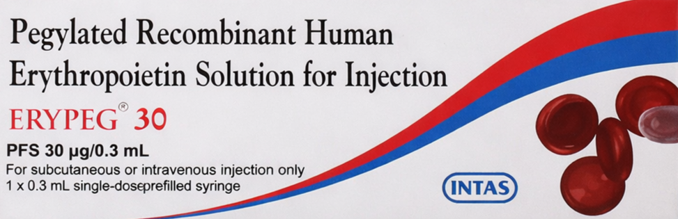 Erypeg 30mcg Injection - Nephrology Division Medicine by Intas pharmaceutical pvt ltd