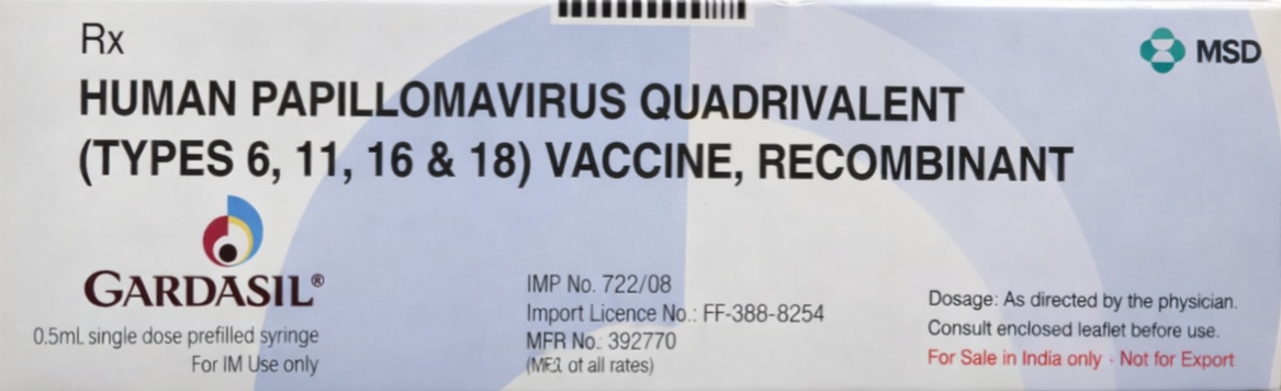 Gardasil 0.5ML Vaccine - Vaccines Division Medicine by MSD Pharmaceuticals Pvt Ltd