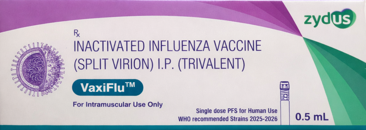 Vaxiflu 0.5ml Vaccine - Vaccines Division Medicine by Zydus Cadila