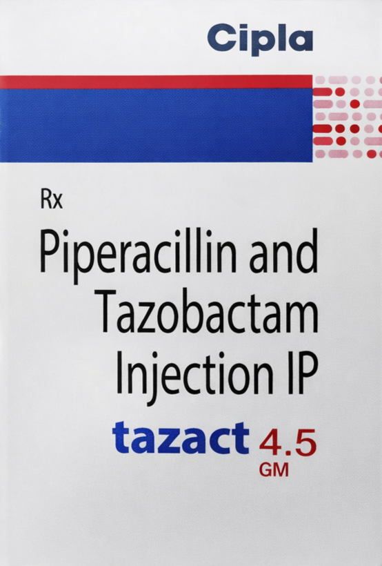 Tazact 4.5gm Injection - Antibiotics Division Medicine by CIPLA LTD