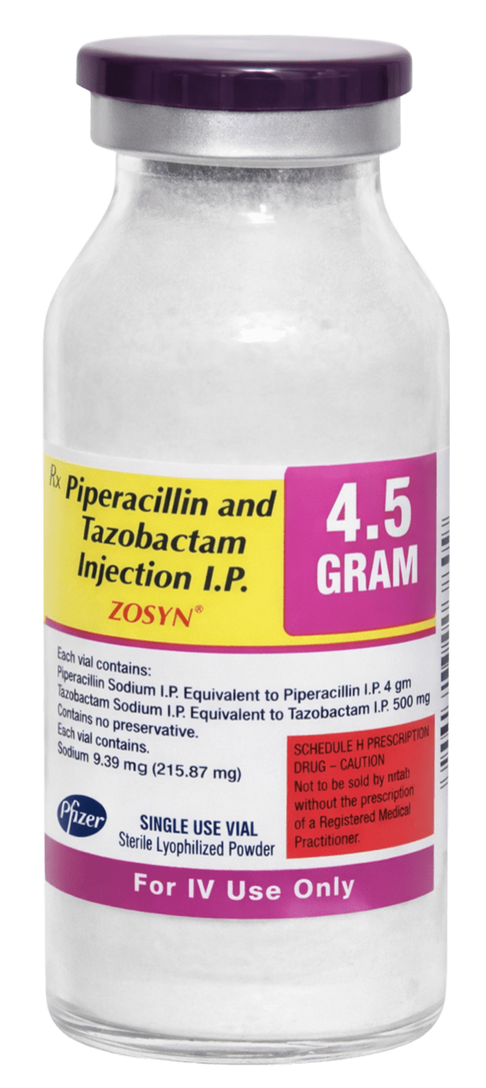 Zosyn 4.5gm Injection - Antibiotics Division Medicine by PFIZER LTD