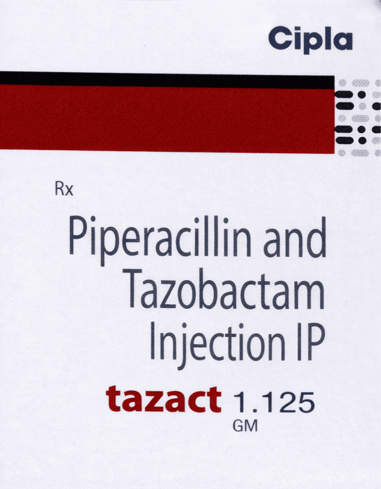 Tazact 1.125gm Injection - Antibiotics Division Medicine by CIPLA LTD