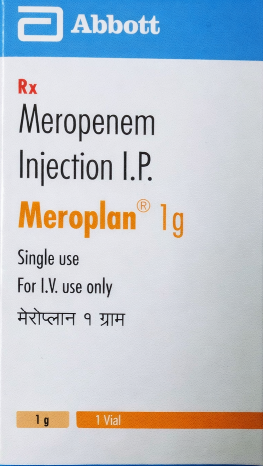 Meroplan 1gm Injection - Antibiotics Division Medicine by ABBOTT INDIA LTD