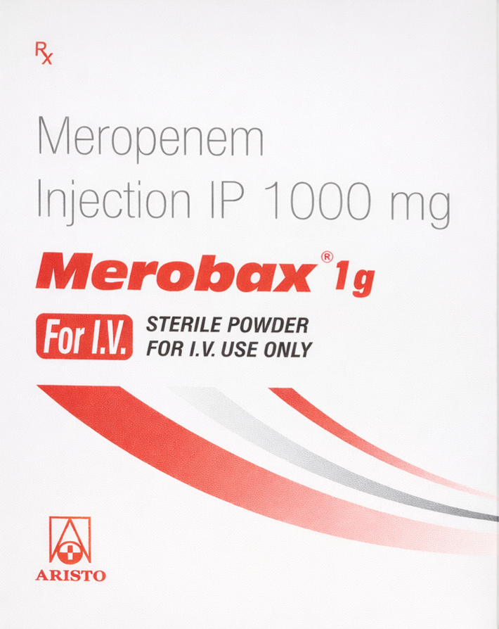 Merobax 1gm Injection - Antibiotics Division Medicine by Aristo pharmaceuticals Ltd