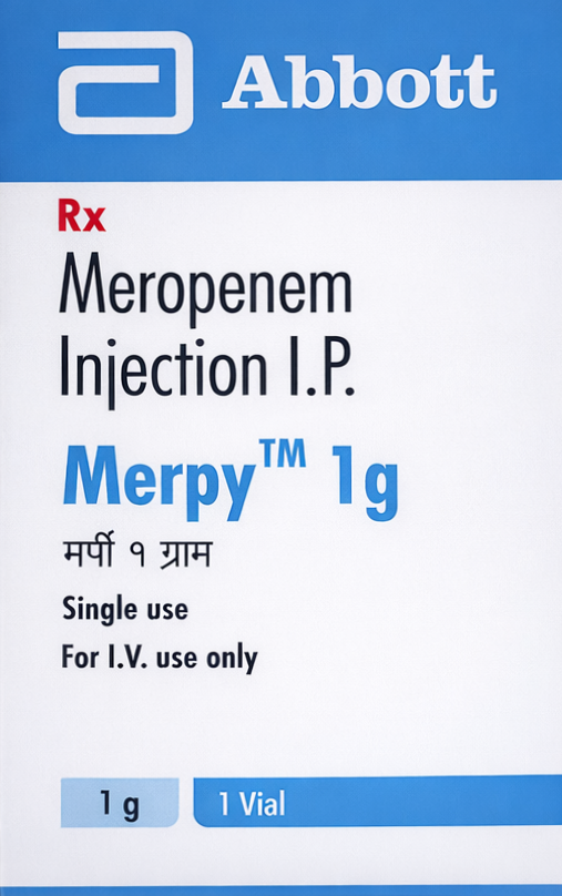 Merpy 1gm Injection - Antibiotics Division Medicine by ABBOTT INDIA LTD