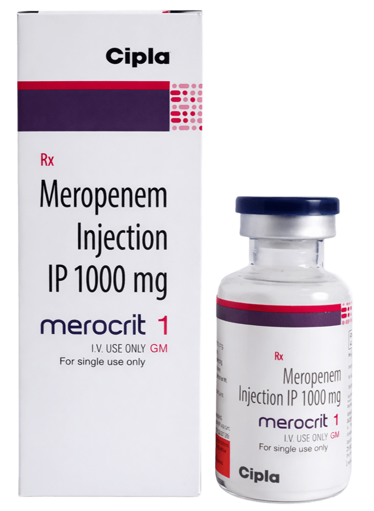 Merocrit 1gm Injection - Antibiotics Division Medicine by CIPLA LTD