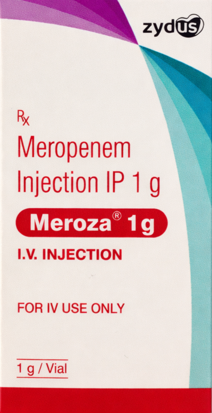 Meroza 1gm Injection - Antibiotics Division Medicine by Zydus Cadila