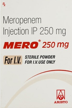 Mero 250mg Injection - Antibiotics Division Medicine by Aristo pharmaceuticals Ltd