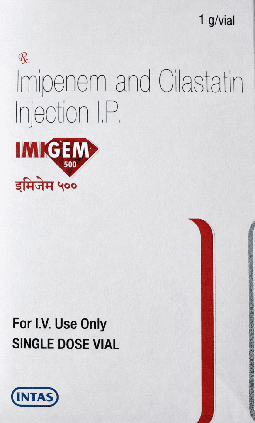 Imigem 500mg Injection - Antibiotics Division Medicine by Intas Pharmaceuticals Ltd