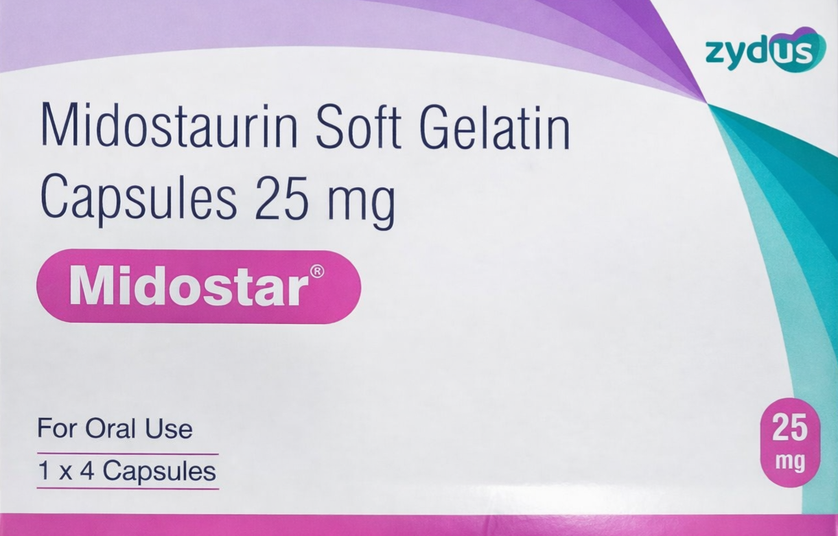 Midostar 25mg Capsule - Oncology Division Medicine by Zydus Cadila