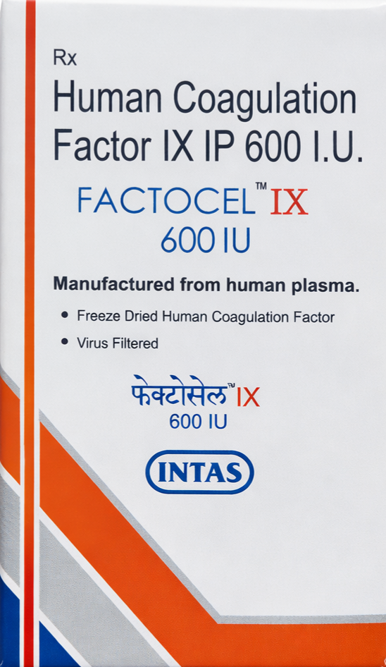 Factocel IX 600IU Injection - Hematology Division Medicine by Intas pharmaceutical pvt ltd