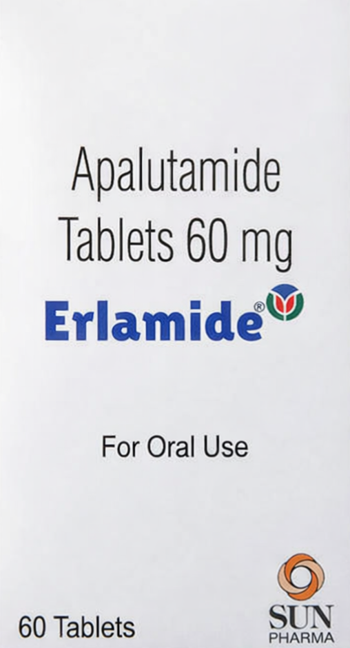 Erlamide 60mg Tablet 60's - Oncology Division Medicine by Sun pharmaceuticals Pvt Ltd