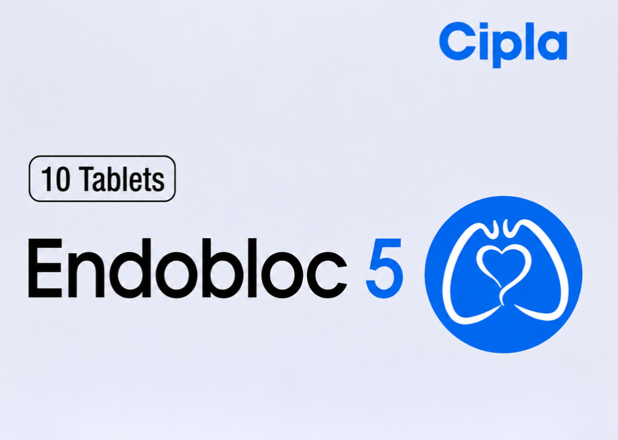 Endobloc 5mg Tablet - Cardiology Division Medicine by CIPLA LTD