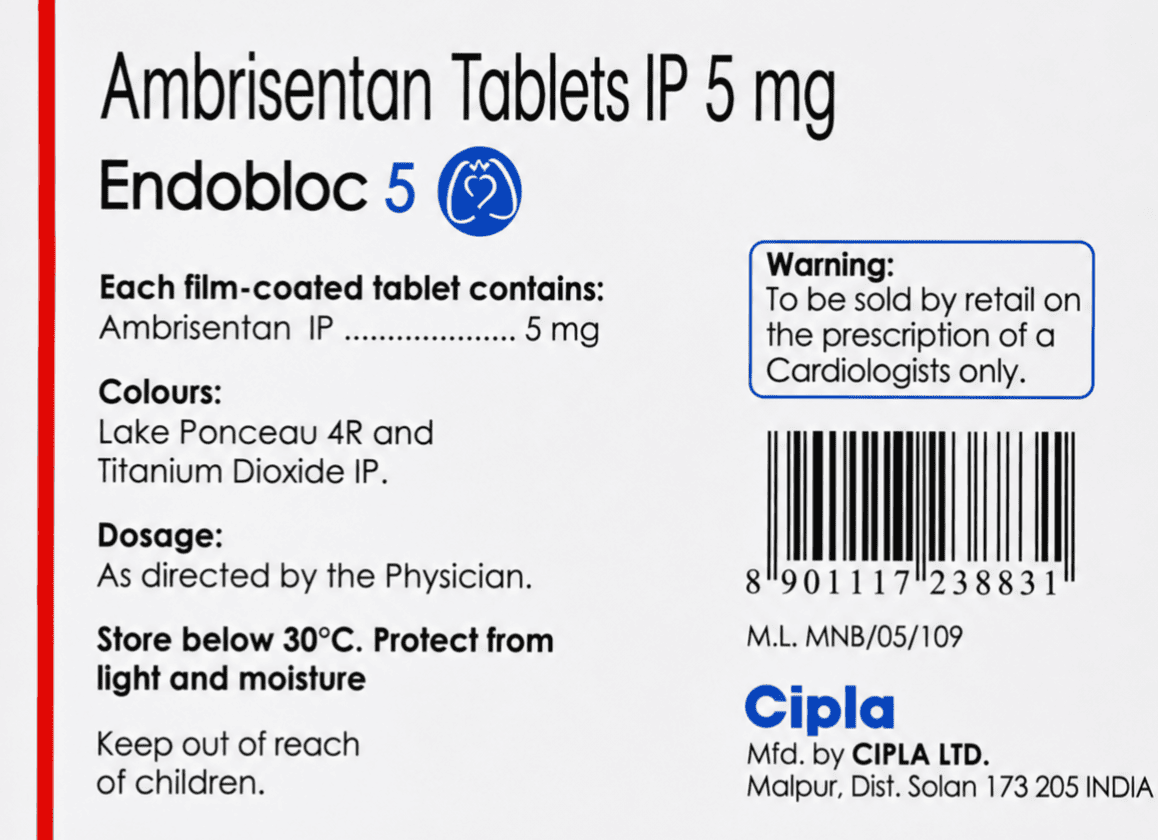 Endobloc 5mg Tablet