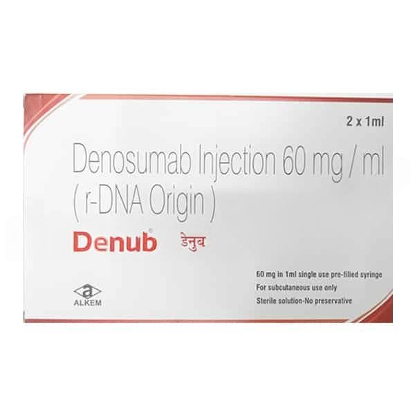Denub 60mg Injection 2 x 1ml - Oncology Division Medicine by Alkem Laboratories Ltd